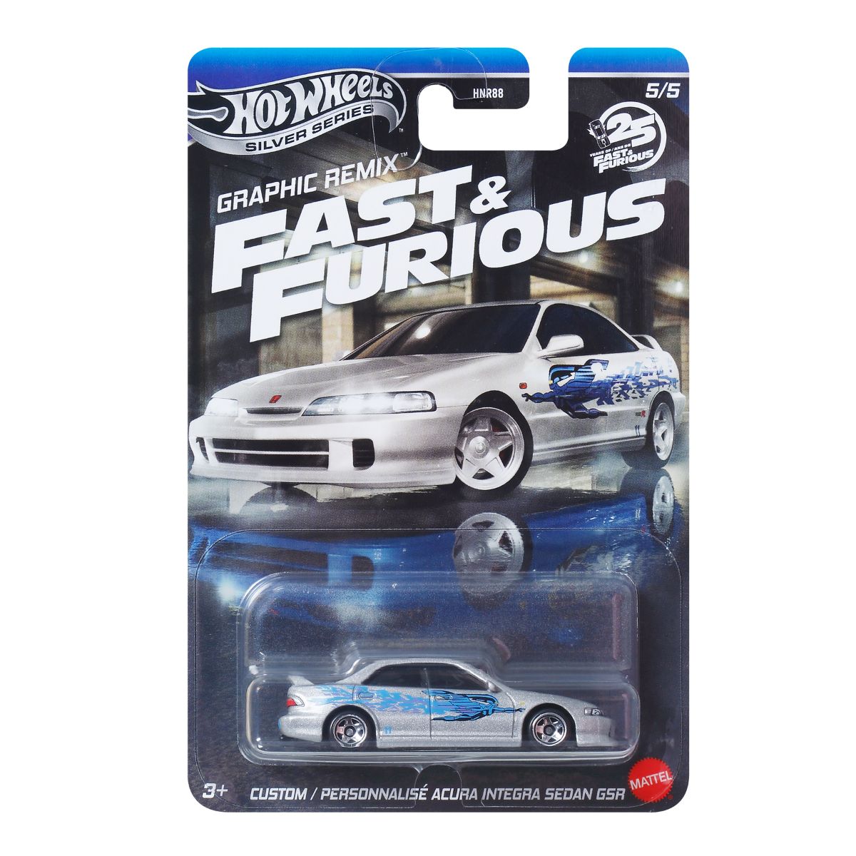 Fast and Furious Supercar Model Toy Custom Acura Integra HOT WHEELS JBY45/HNR88