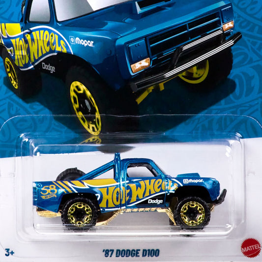 Đồ Chơi Siêu Xe Phiên Bản Ngọc Trai - 87 Dodge D100 HOT WHEELS HDH54