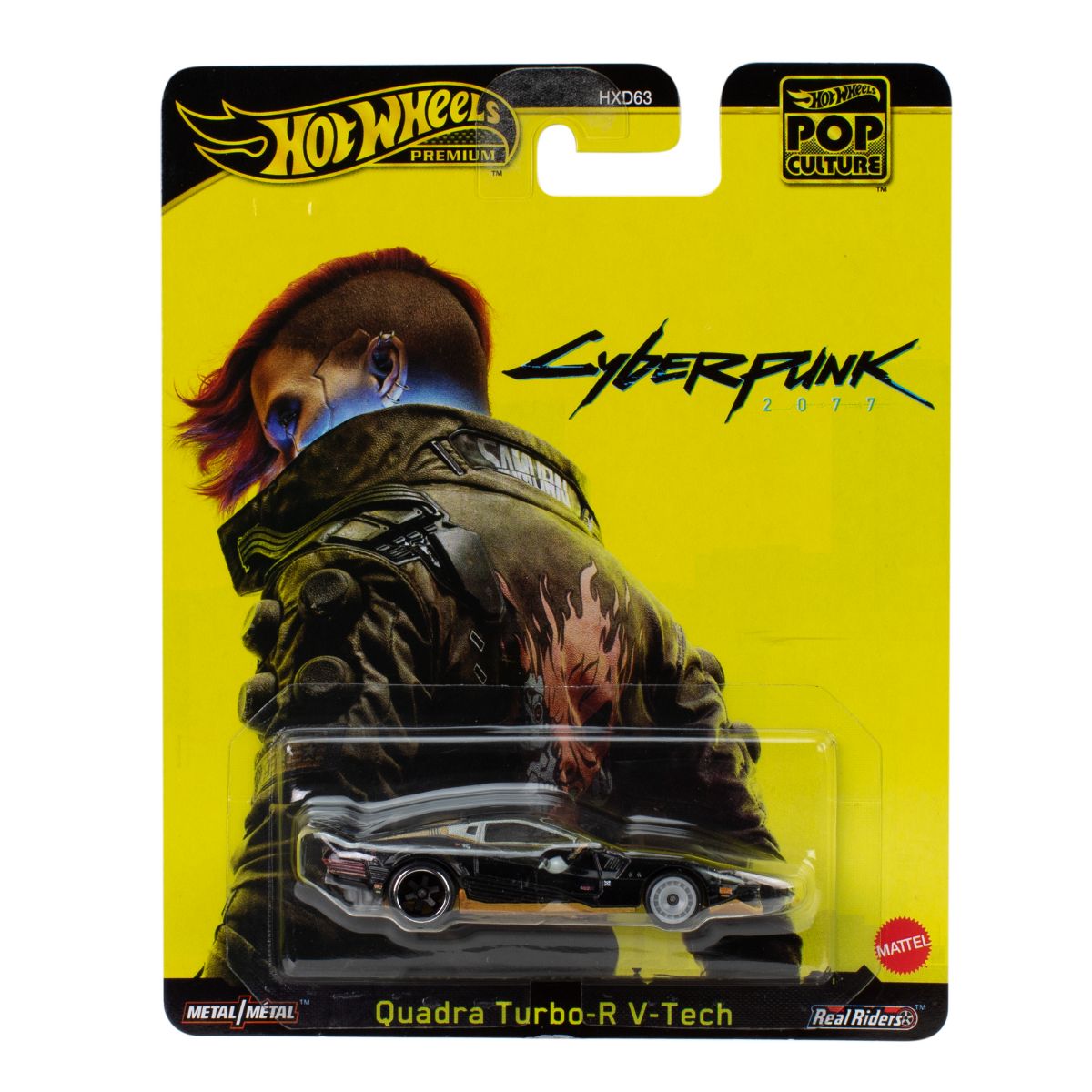 Pop Culture Supercar Model Toys - Cyberpunk Quadra V-Tech Turbo R HOT WHEELS JBL57/HXD63