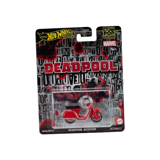 Đồ Chơi Mô Hình Siêu Xe Pop Culture - Deadpool Scooter HOT WHEELS HXD63