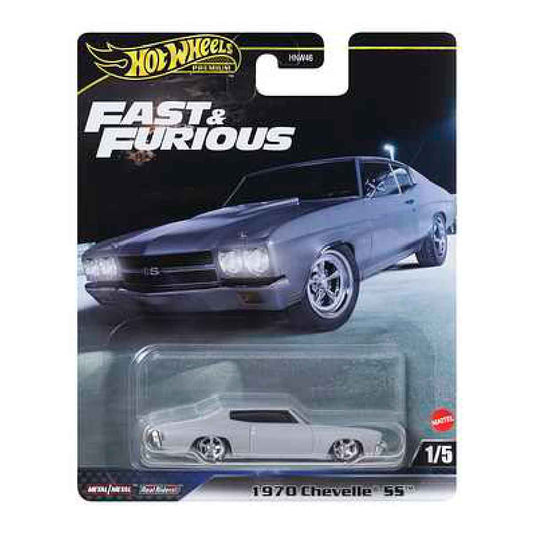 Đồ Chơi Siêu Xe Premium Fast&Furious 1970 Chevelle SS (Red) HOT WHEELS HNW46