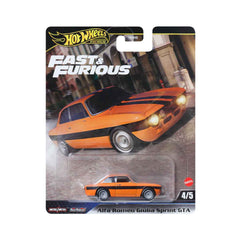 Premium Fast&amp;Furious Super Car Toys Alfa Romeo Giulia Sprint GTA HOT WHEELS HNW46