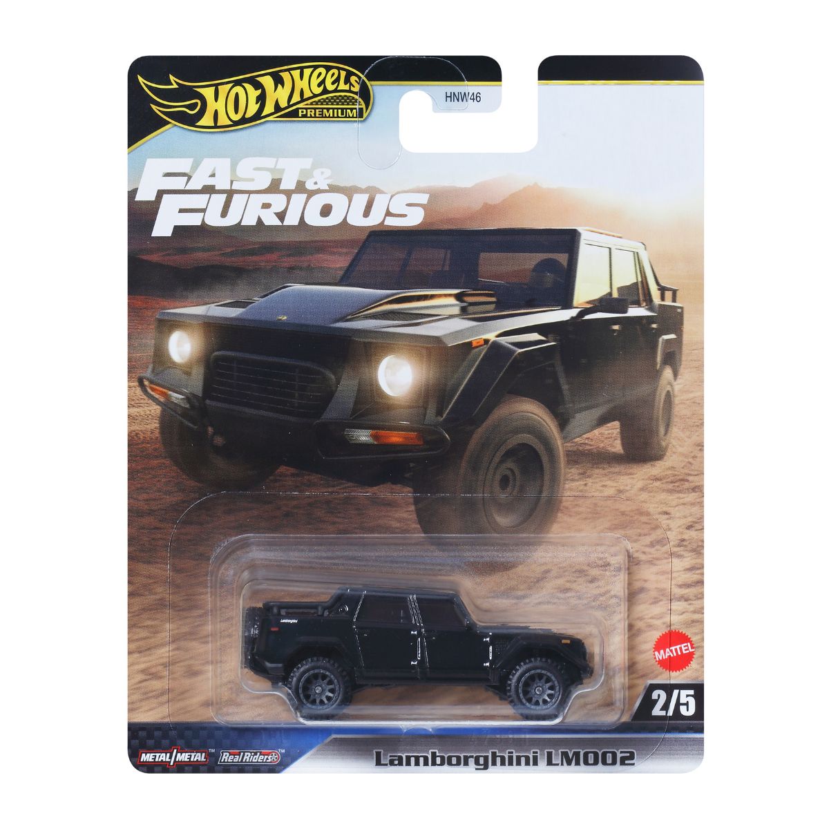 Đồ Chơi Mô Hình Siêu Xe Premium Fast&Furious Lamborghini LM002 HOT WHEELS HNW46