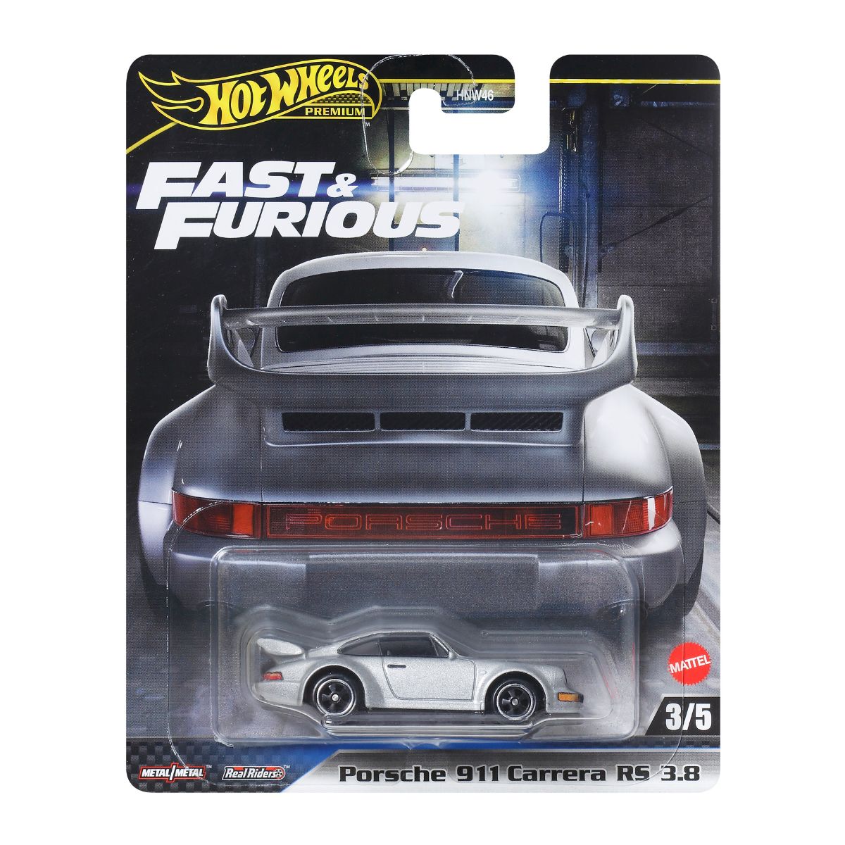 Premium Fast&amp;Furious Supercar Model Toy Porsche 911 Carrera RS 3.8 HOT WHEELS JBM03/HNW46